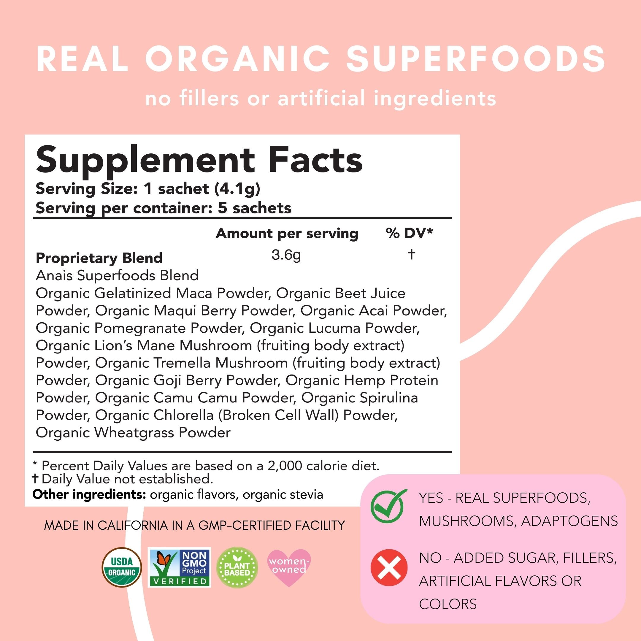 Beauty Sachets (box of 5 single sachets)