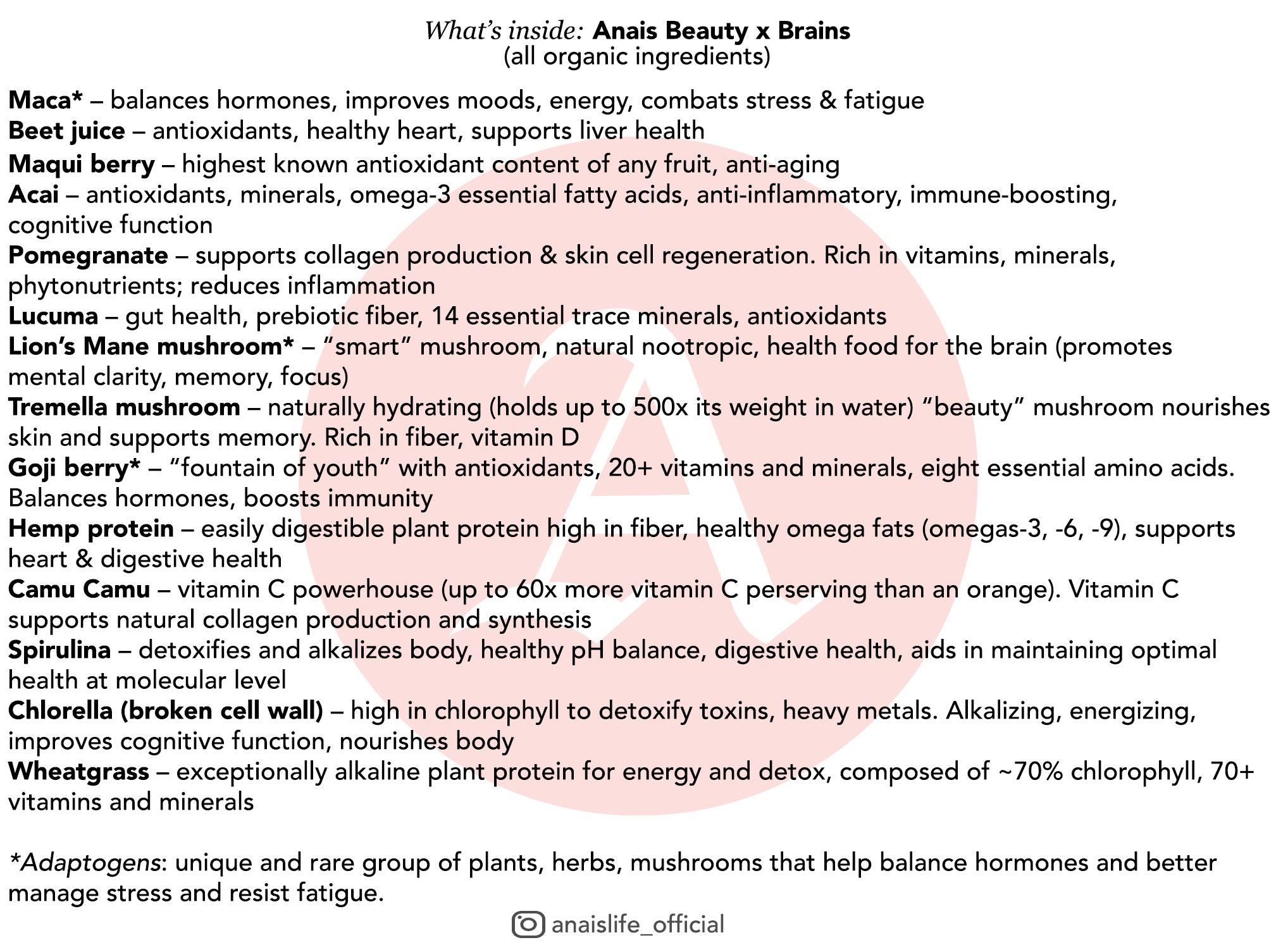 BEAUTY x BRAINS® jar (Fresh Berry)