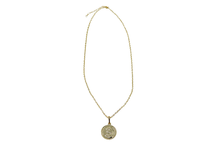 Gold Coin Necklace + Beauty Sachets Set