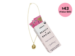 Gold Coin Necklace + Beauty Sachets Set