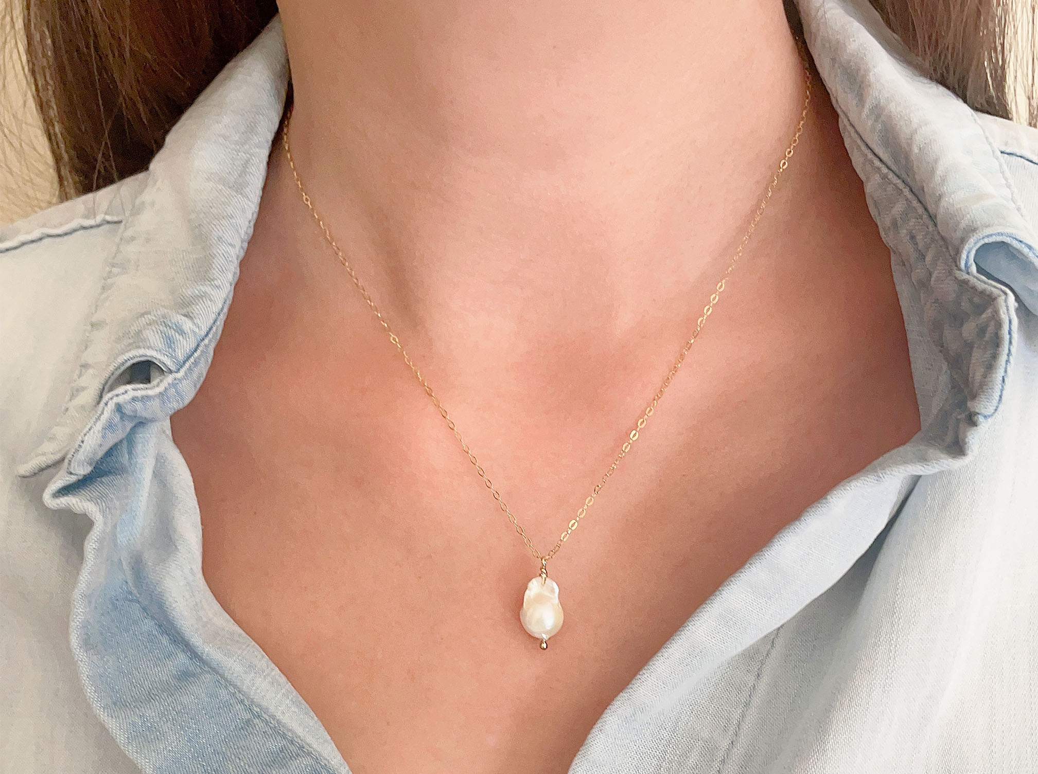 Pearl Necklace + Beauty Sachets set